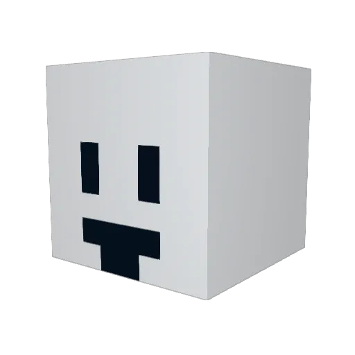 48V_GR4NT Minecraft avatar head, 3D render
