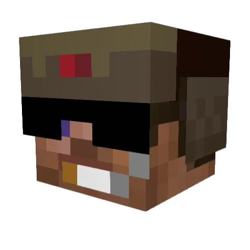 49NUSCH Minecraft avatar head, 3D render