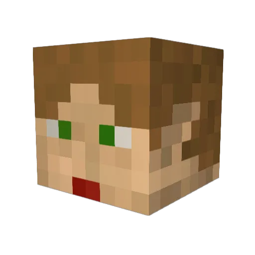49thminer Minecraft avatar head, 3D render