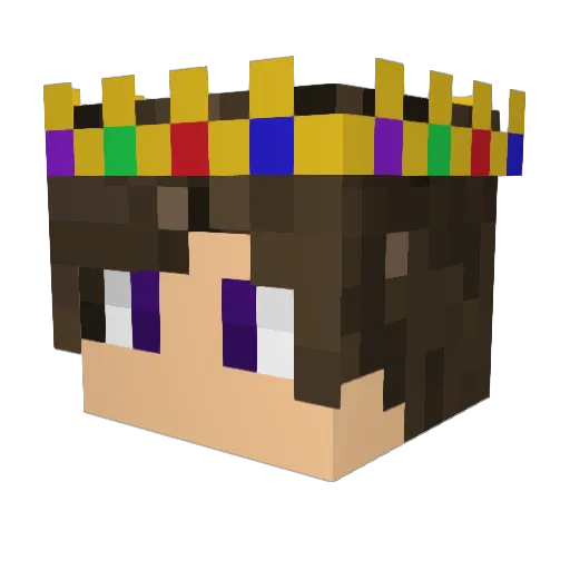 4Aplu5 Minecraft avatar head, 3D render