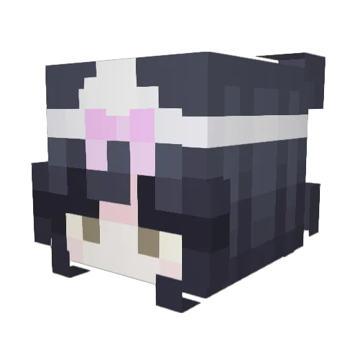 4BL00M Minecraft avatar head, 3D render