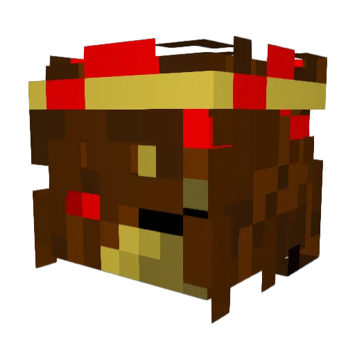 4Caerus Minecraft avatar head, 3D render