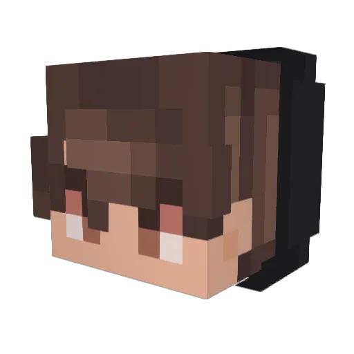4DM4N Minecraft avatar head, 3D render