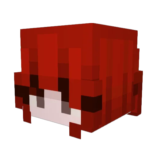 4Dazh Minecraft avatar head, 3D render