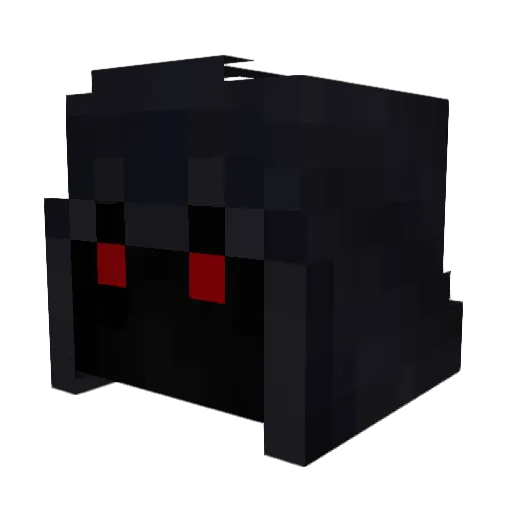 4Deth Minecraft avatar head, 3D render