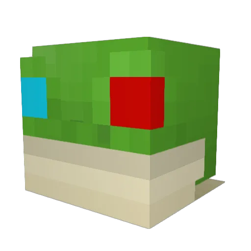 4Dtoad Minecraft avatar head, 3D render