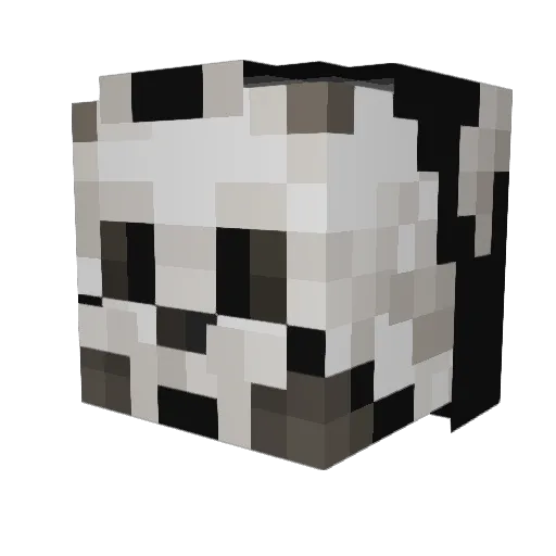 4E756E6F Minecraft avatar head, 3D render