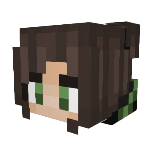4EbUrEkS Minecraft avatar head, 3D render