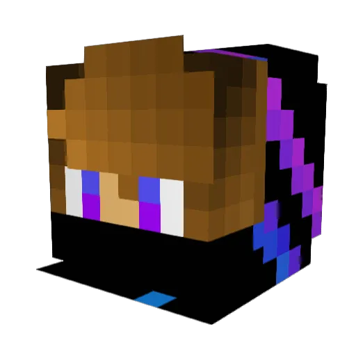 4HM3D5 Minecraft avatar head, 3D render