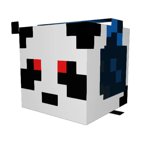 4HunnidBlock Minecraft avatar head, 3D render