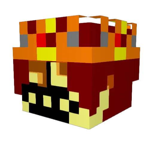 4IPSER Minecraft avatar head, 3D render