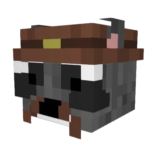 4J0 Minecraft avatar head, 3D render