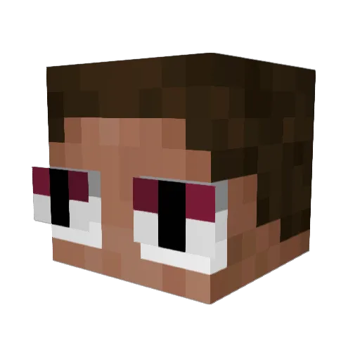 4KitKat Minecraft avatar head, 3D render