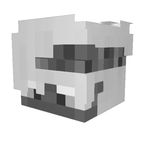 4Kreis Minecraft avatar head, 3D render