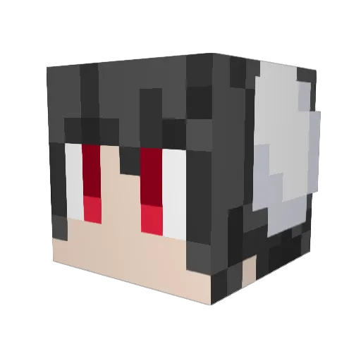 4Kyries Minecraft avatar head, 3D render