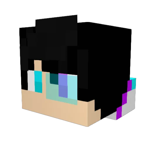 4Kyyzzy Minecraft avatar head, 3D render