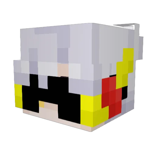 4L3GR0 Minecraft avatar head, 3D render