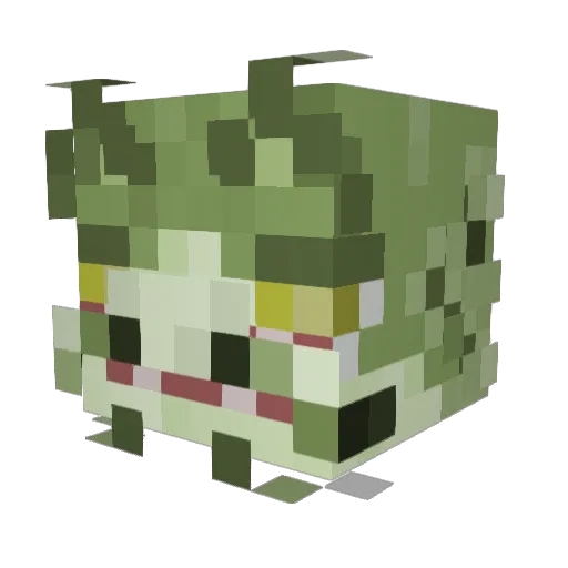 4LOM_ Minecraft avatar head, 3D render