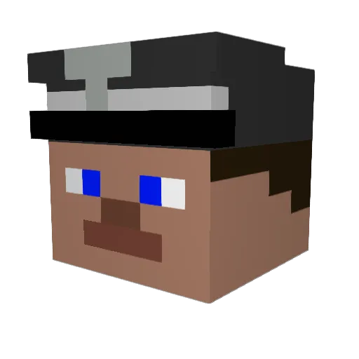 4LZap Minecraft avatar head, 3D render
