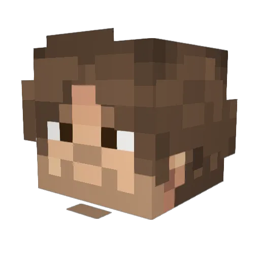4Lexity Minecraft avatar head, 3D render