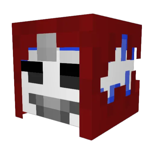 4Lucki Minecraft avatar head, 3D render