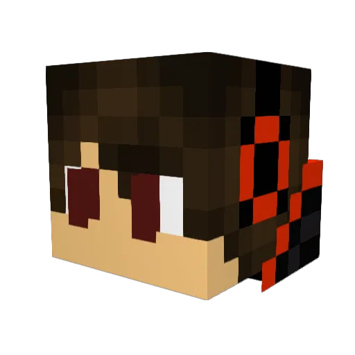4MDR Minecraft avatar head, 3D render