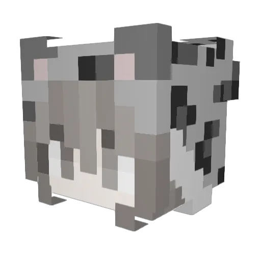 4Mai Minecraft avatar head, 3D render