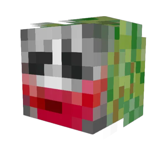 4Man Minecraft avatar head, 3D render