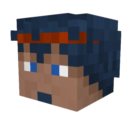 4MasterMax4 Minecraft avatar head, 3D render