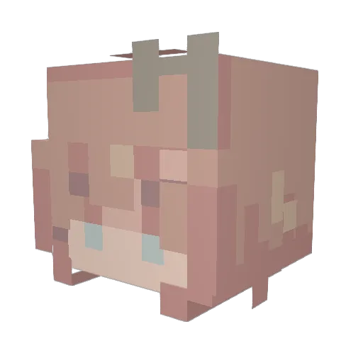 4Mayyyy Minecraft avatar head, 3D render
