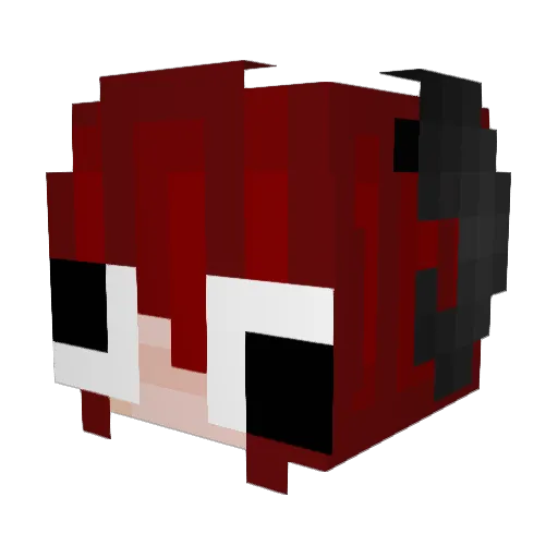 4NT00 Minecraft avatar head, 3D render