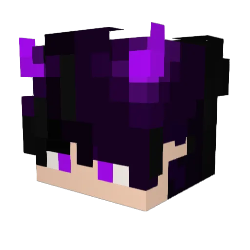 4NT1CU4D0 Minecraft avatar head, 3D render