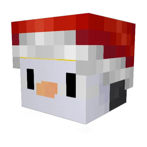 4Ne53 Minecraft avatar head, 3D render