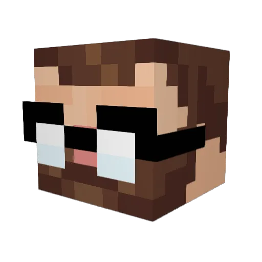 4Oceans Minecraft avatar head, 3D render