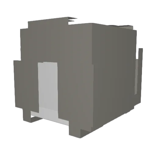 4P0770_ Minecraft avatar head, 3D render