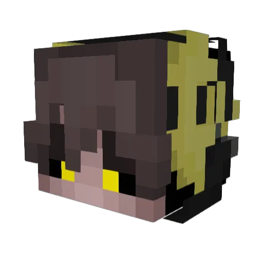 4P3XPUR5U3R Minecraft avatar head, 3D render
