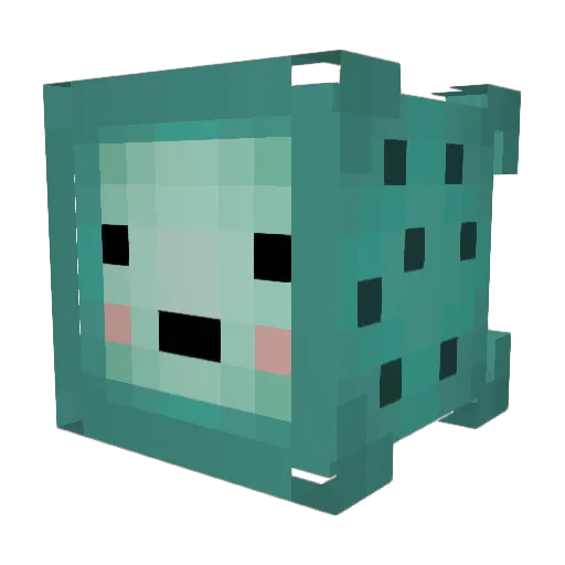 4RCAD1A Minecraft avatar head, 3D render