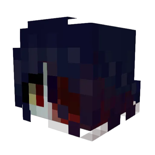 4RI4 Minecraft avatar head, 3D render