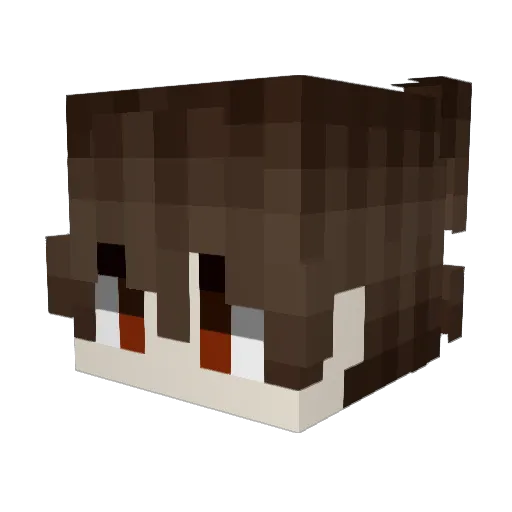 4Ratio Minecraft avatar head, 3D render