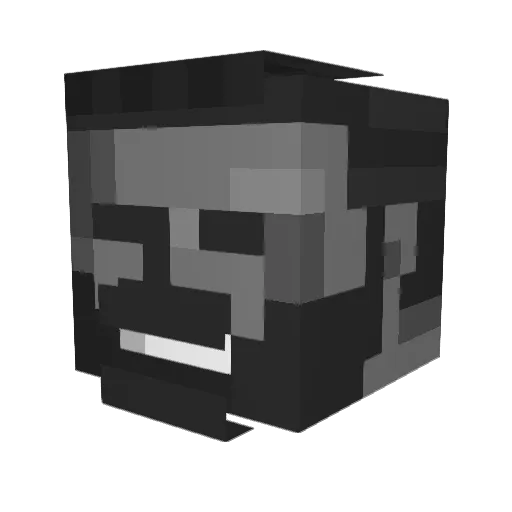 4S3NX Minecraft avatar head, 3D render