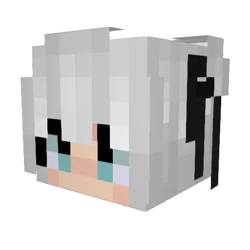 4SF Minecraft avatar head, 3D render