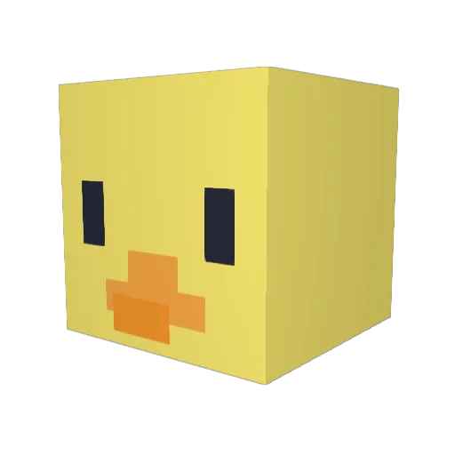 4SHTONI Minecraft avatar head, 3D render