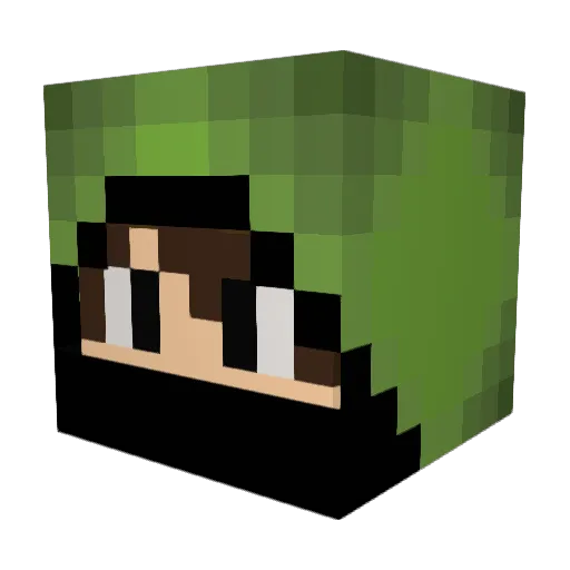 4SST3R Minecraft avatar head, 3D render