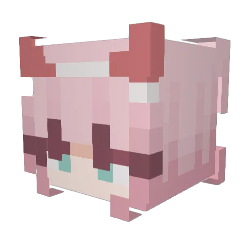 4SnoX Minecraft avatar head, 3D render