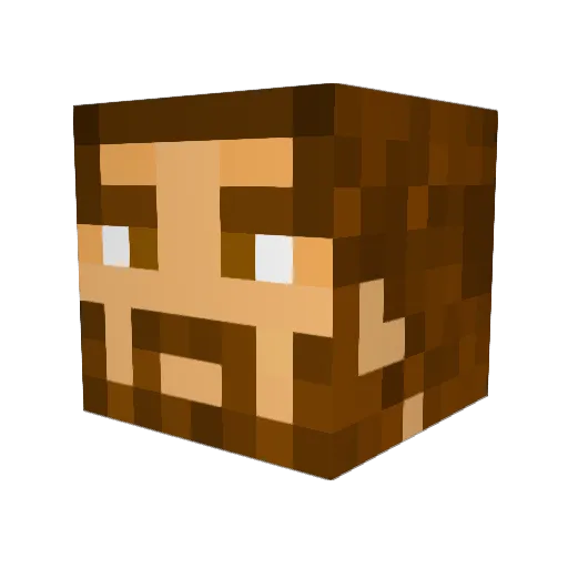 4Soundz Minecraft avatar head, 3D render
