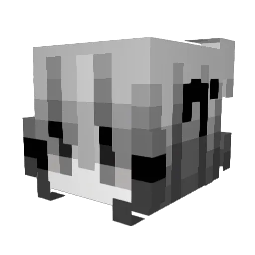4Spdr Minecraft avatar head, 3D render