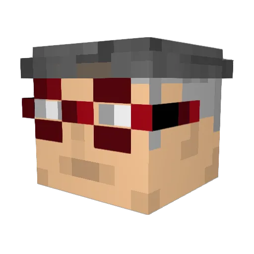 4T5 Minecraft avatar head, 3D render