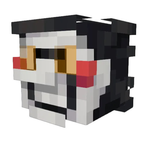 4TG_ Minecraft avatar head, 3D render