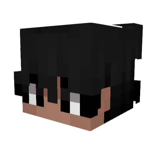 4Tunechi Minecraft avatar head, 3D render