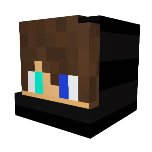 4Txm Minecraft avatar head, 3D render